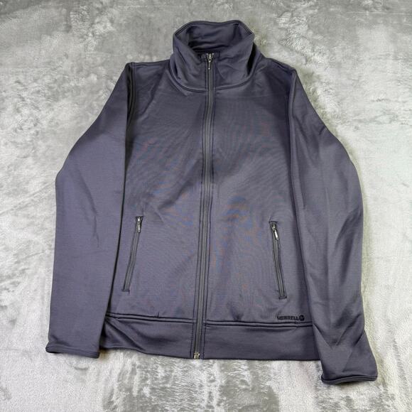Merrell Select Wick grey activewear full zip fleece jacket womens Medium - Picture 1 of 8
